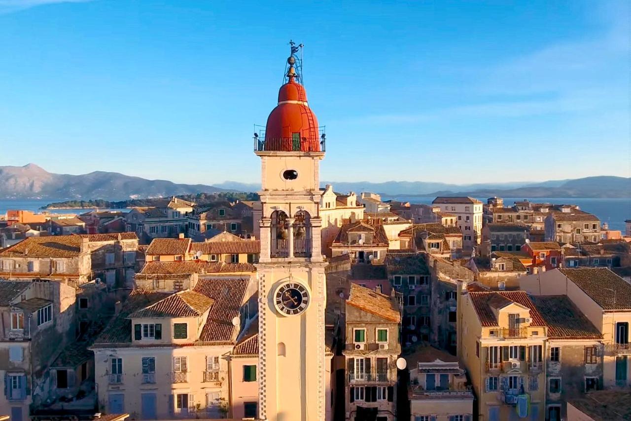 Ferienhaus Spacious Maisonette - Roof View Of Corfu Port Mantouki